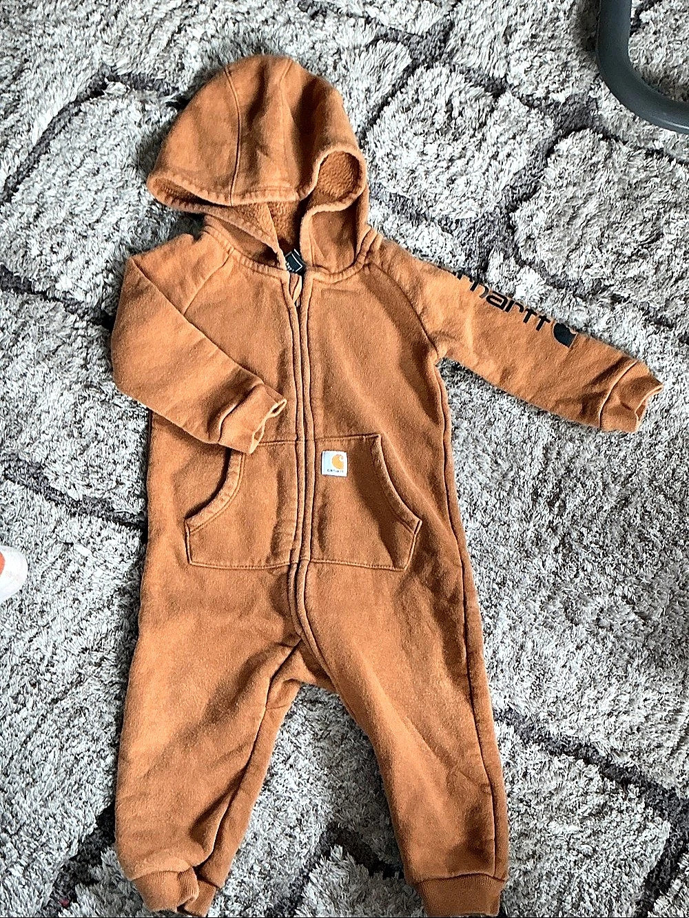 Carhartt Infant Boys' Long Sleeve Fleece Zip-Front Coverall Infant Fleece